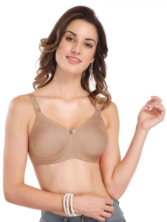 beige polyamide minimizer bra - 18940232 -  Standard Image - 3