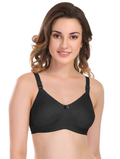 black polyamide minimizer bra - 18940234 - Standard Image - 0