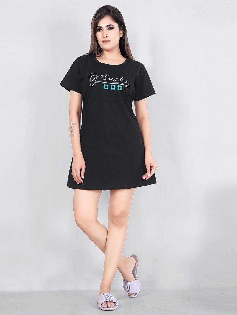 round neck printed regular tee - 18940352 - Zoom Image - 0
