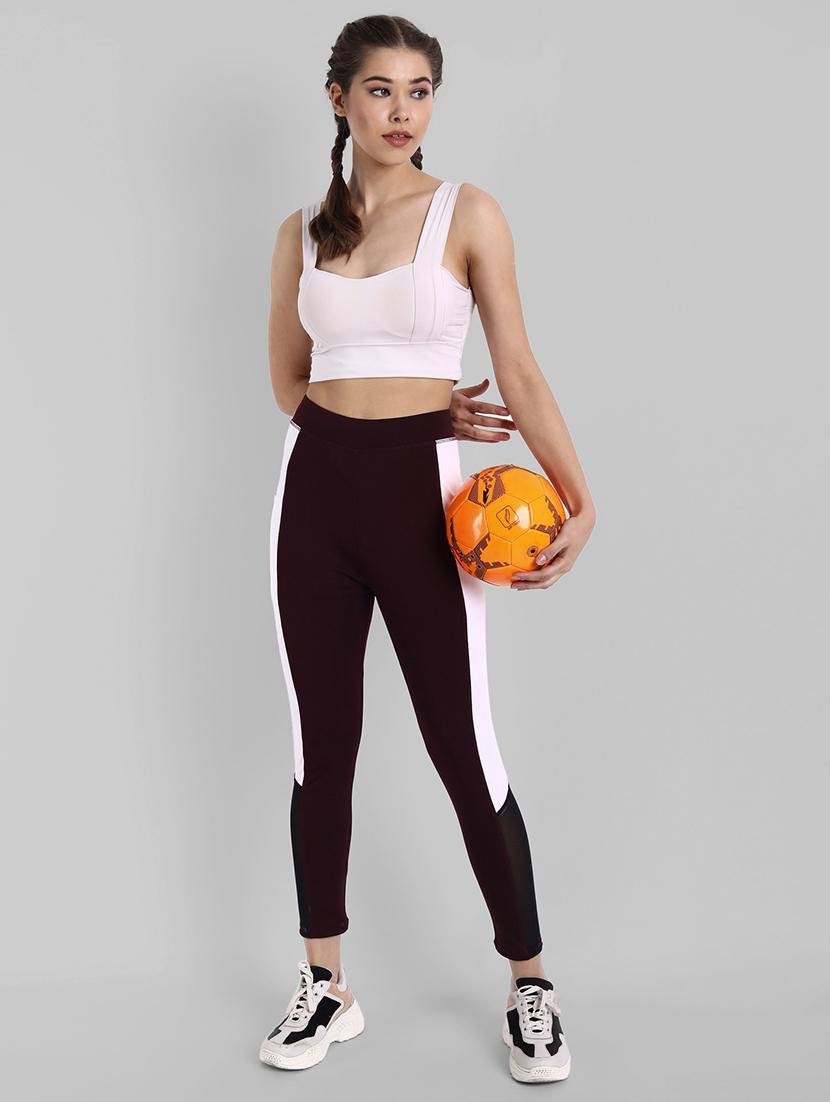 black colorblocked track pant - 18940411 - Standard Image - 3