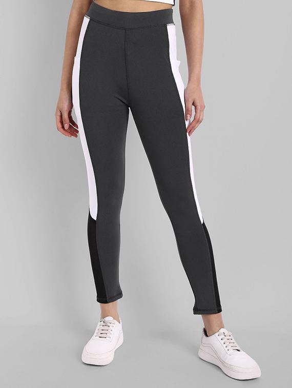 grey colorblocked track pant - 18940412 -  Zoom Image - 0