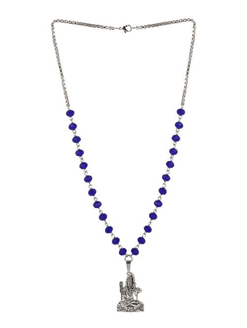 blue metal pendant - 18940580 - Standard Image - 0