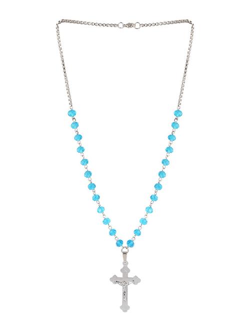 blue plated pendant - 18940610 - Standard Image - 0