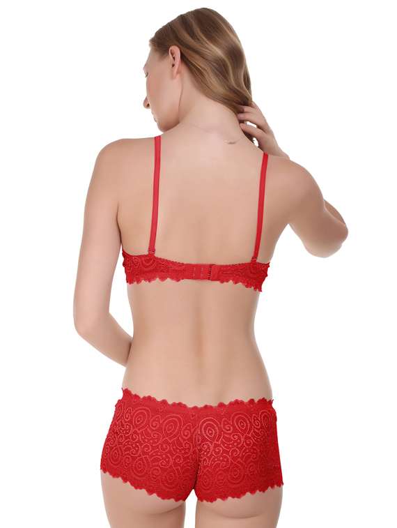 pack of 2- multi colored lycra bras and panty set - 18941316 -  Standard Image - 5