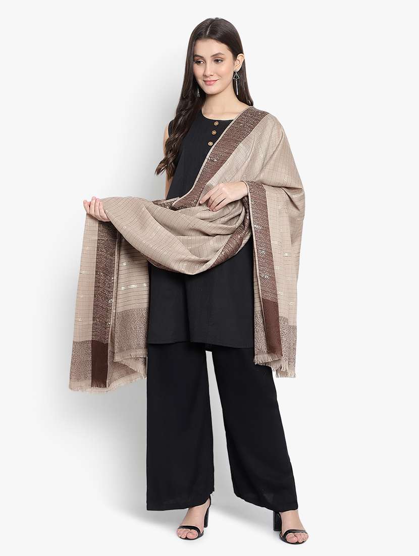 women's beige shawl