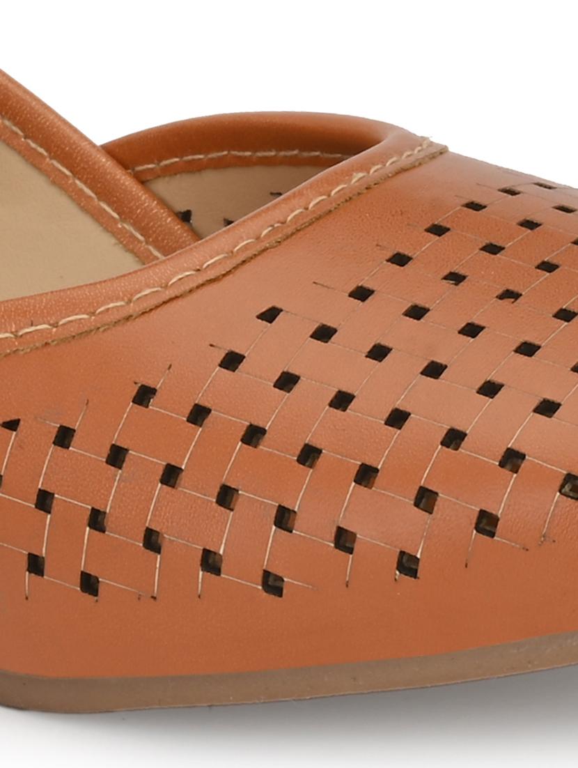 tan synthetic slip on ballerina - 18949224 - Standard Image - 5