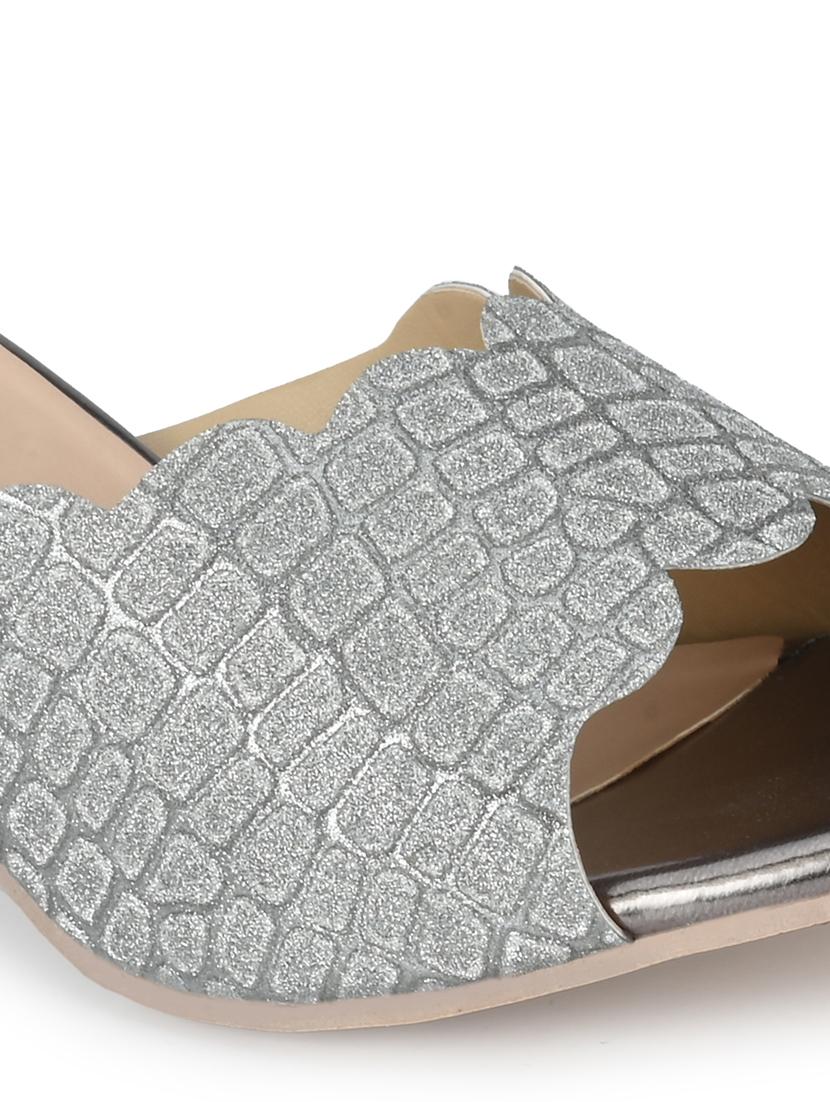grey synthetic slip on sandals - 18949233 - Standard Image - 5