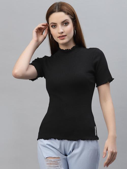 women's straight turtle neck top - 18949412 -  Standard Image - 0