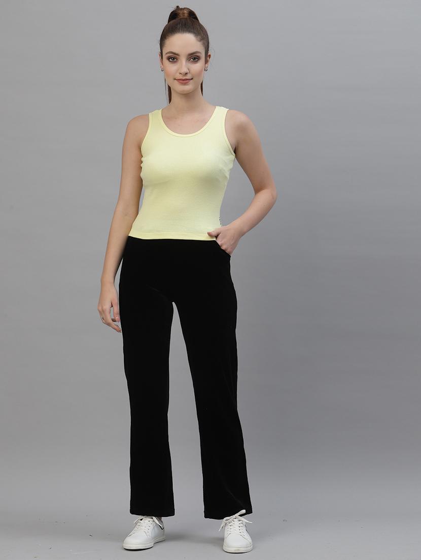 women's crop round neck top - 18949428 - Standard Image - 3