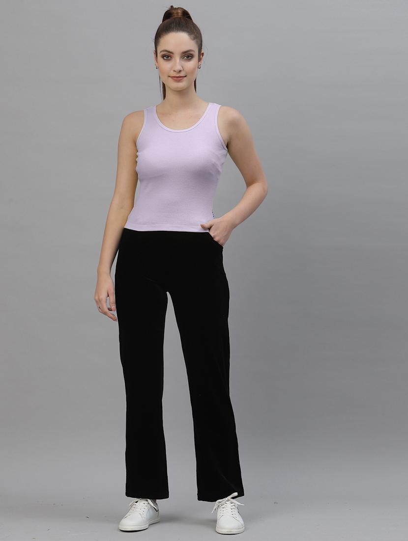women's solid round neck top - 18949432 - Standard Image - 3