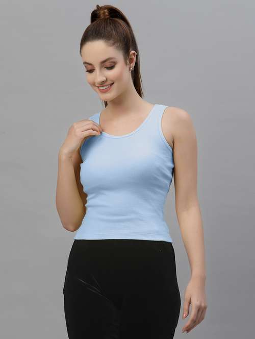 women's crop round neck top - 18949435 -  Standard Image - 0