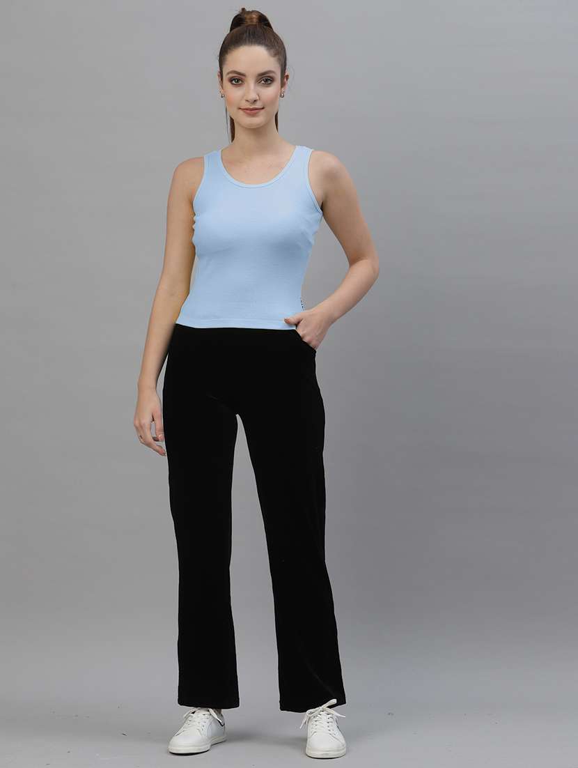 women's crop round neck top - 18949435 -  Standard Image - 3