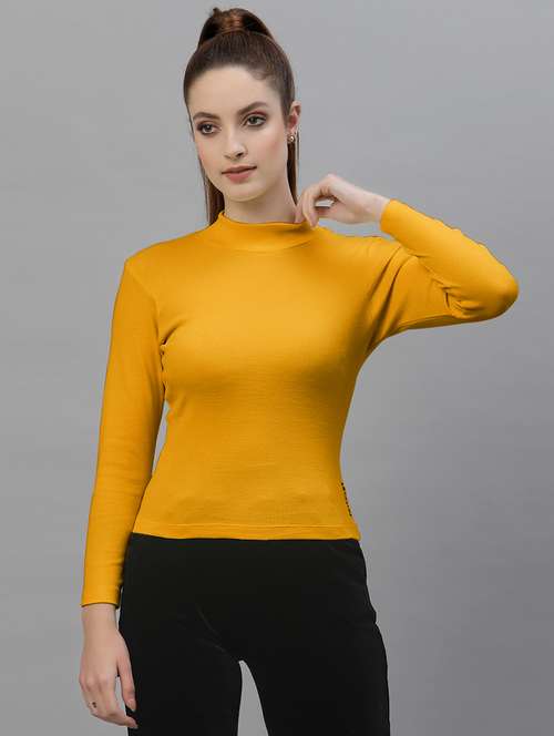women's plain turtle neck top - 18949450 - Standard Image - 0
