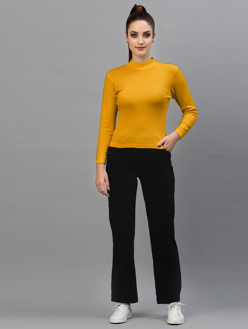 women's plain turtle neck top - 18949450 - Standard Image - 3