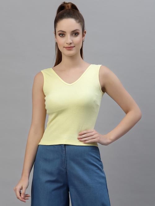 women's crop round neck top - 18949456 -  Standard Image - 0