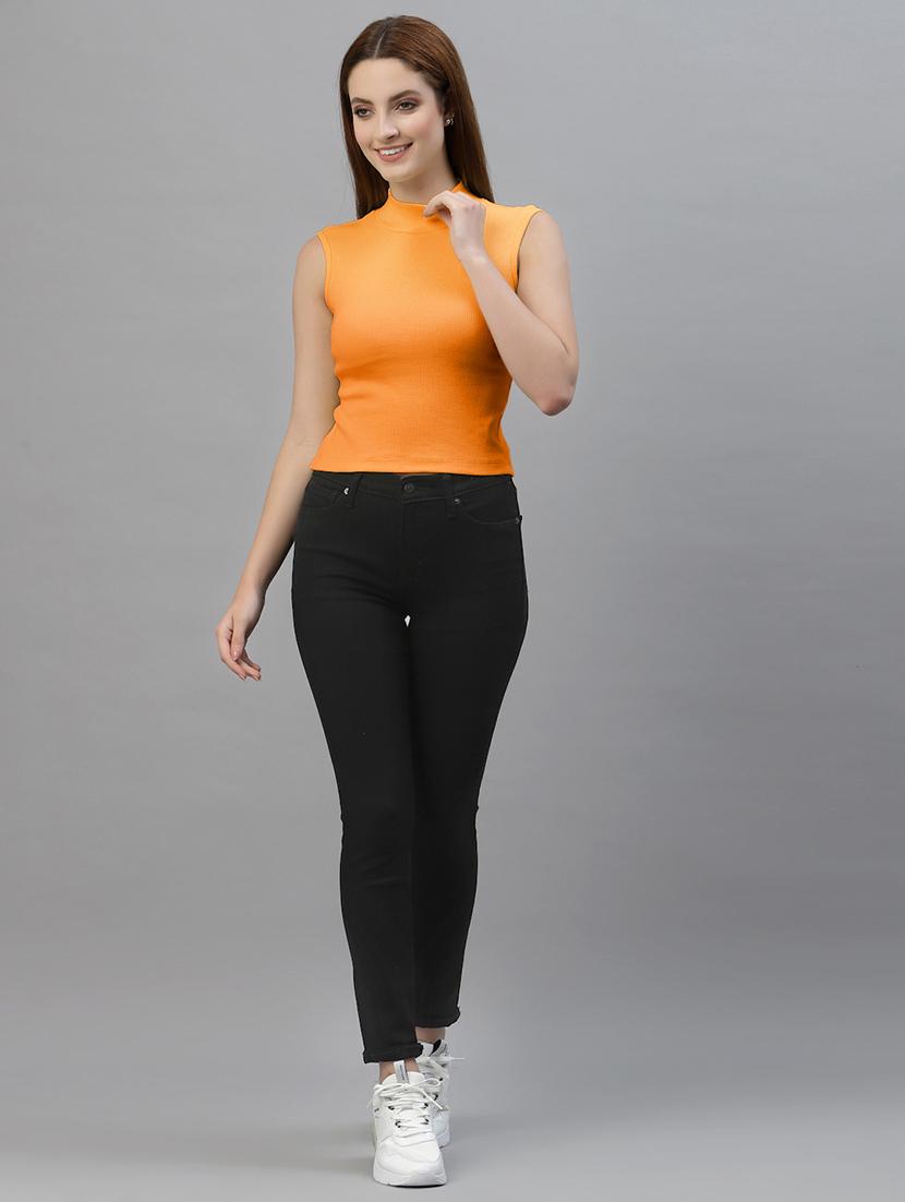 women's crop turtle neck top - 18949471 - Standard Image - 3