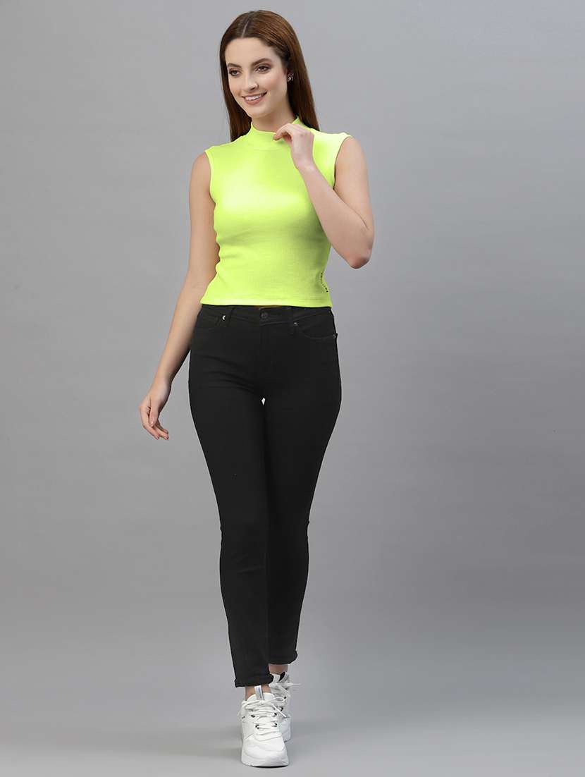 women's crop turtle neck top - 18949472 - Standard Image - 3