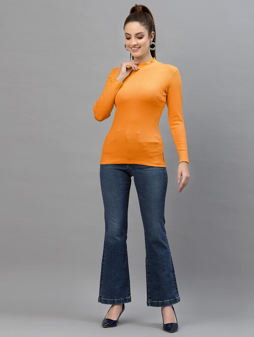 orange cotton regular top - 18949485 - Standard Image - 3