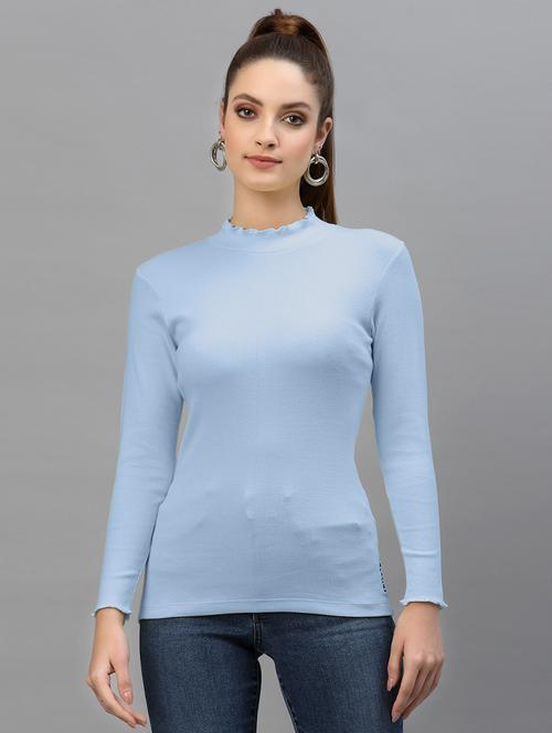 women's straight turtle neck top - 18949491 - Standard Image - 0