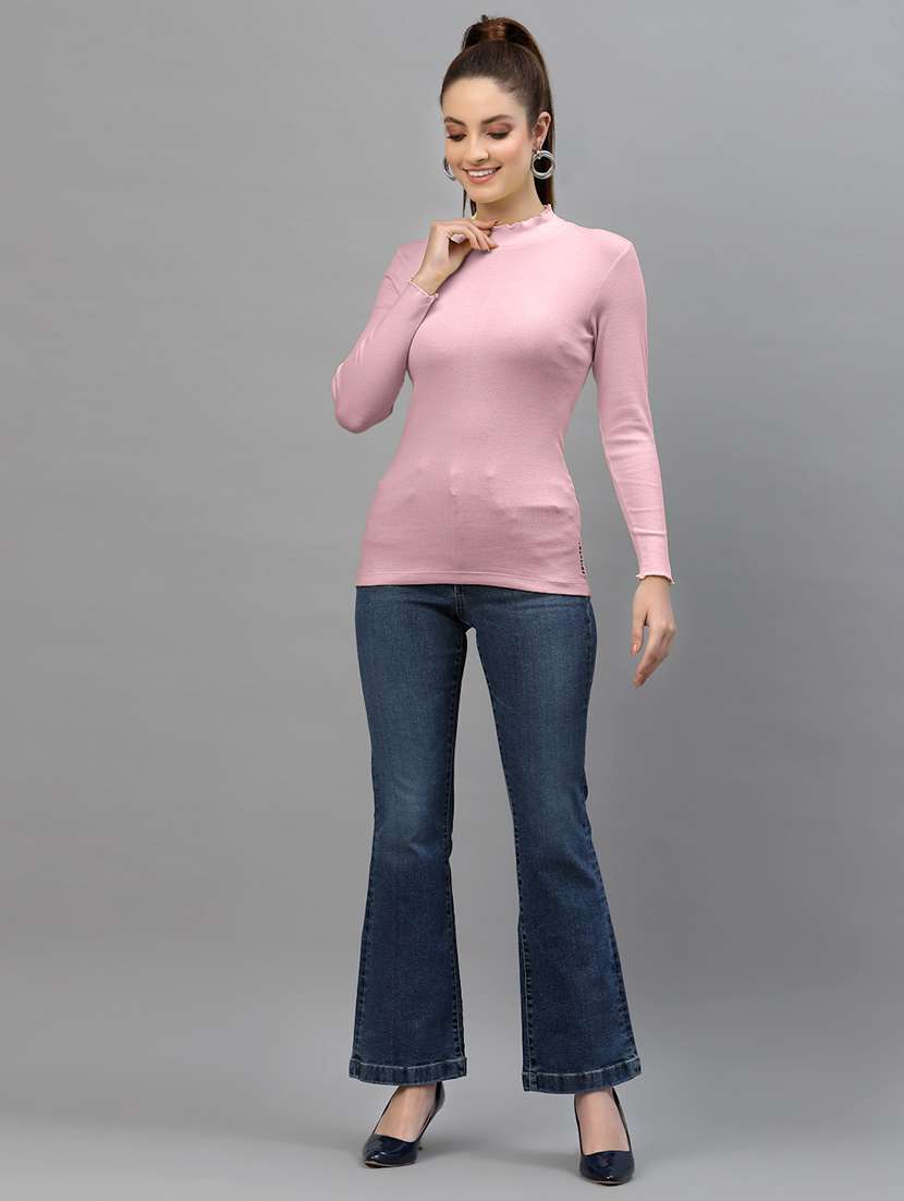 pink cotton regular top - 18949493 - Standard Image - 3