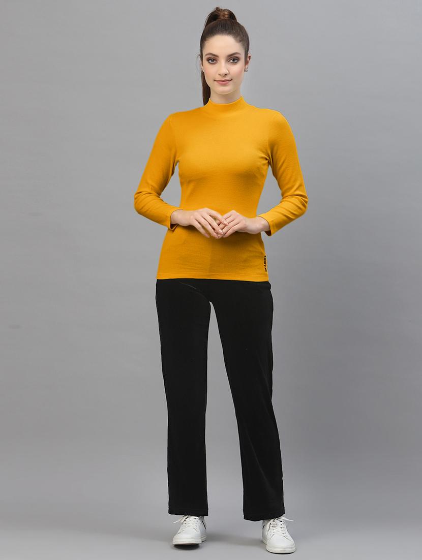 gold cotton regular top - 18949506 - Standard Image - 3