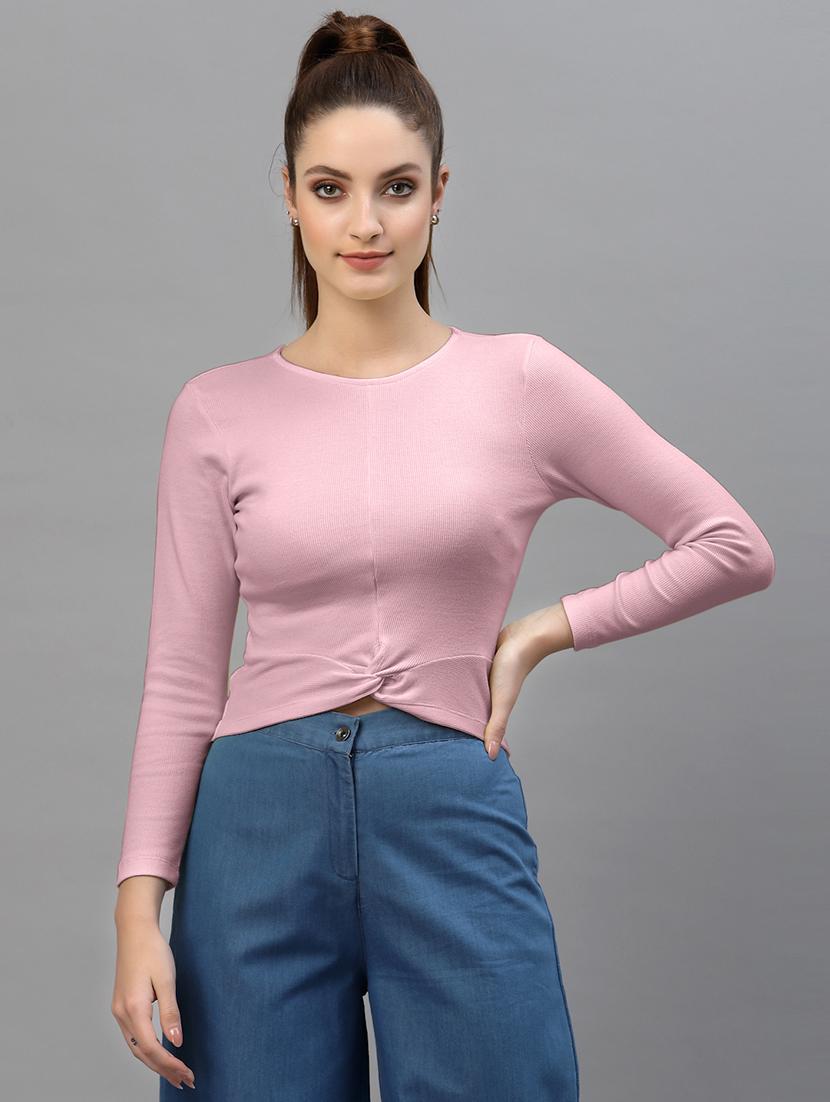 women's crop boat neck top - 18949521 -  Zoom Image - 0
