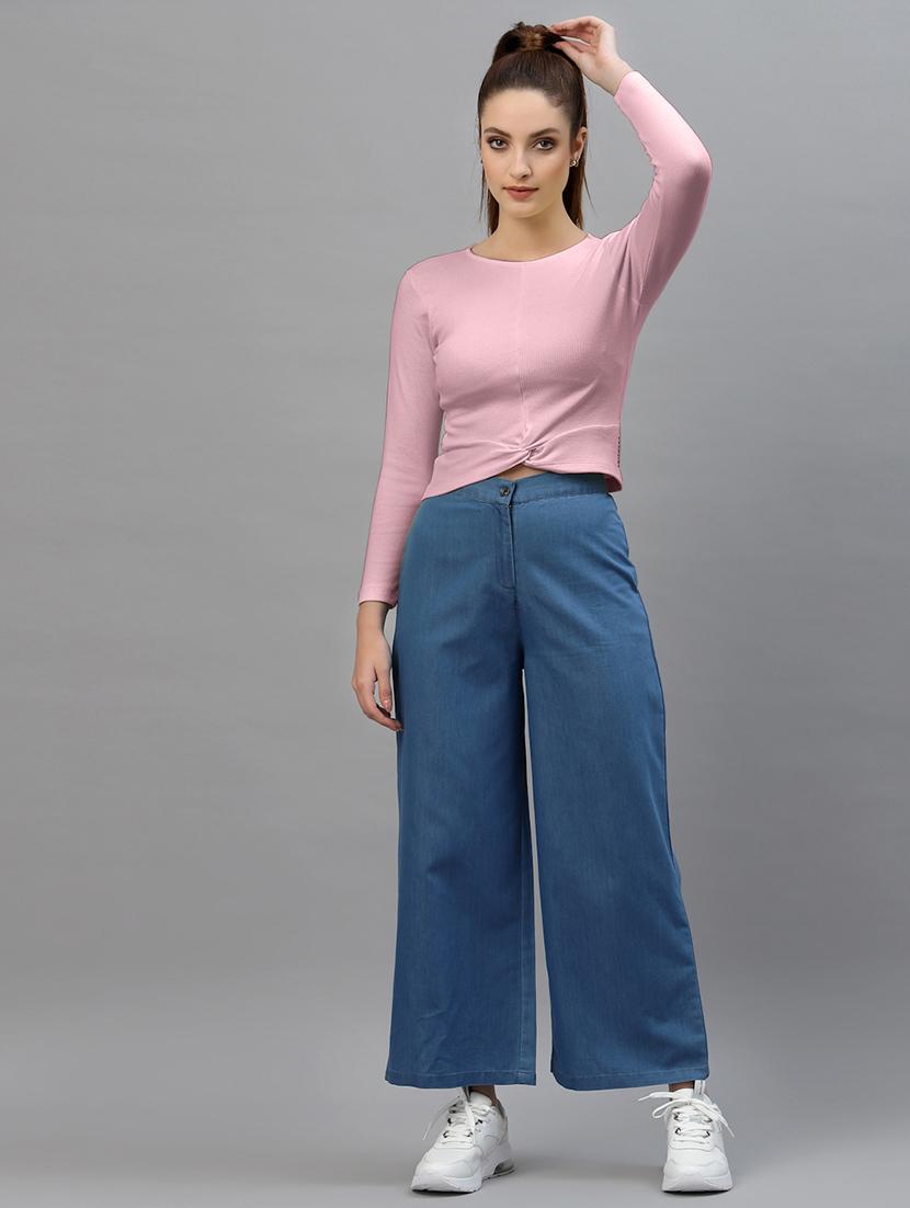 women's crop boat neck top - 18949521 - Standard Image - 3