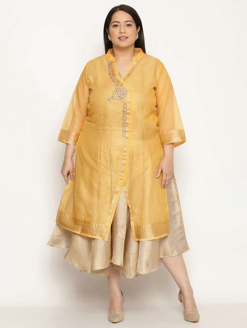women's layered kurta - 18950707 - Standard Image - 0