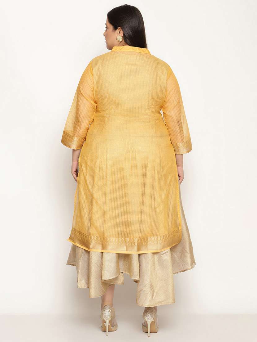 women's layered kurta - 18950707 - Standard Image - 3