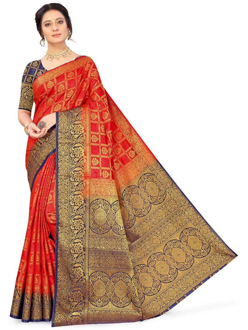 women's banarasi saree with blouse