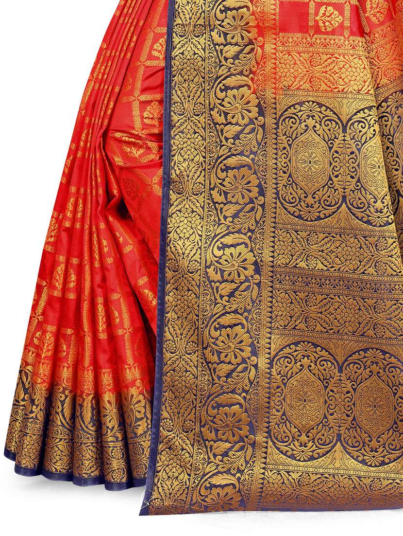 women's banarasi saree with blouse - 18950913 -  Standard Image - 3