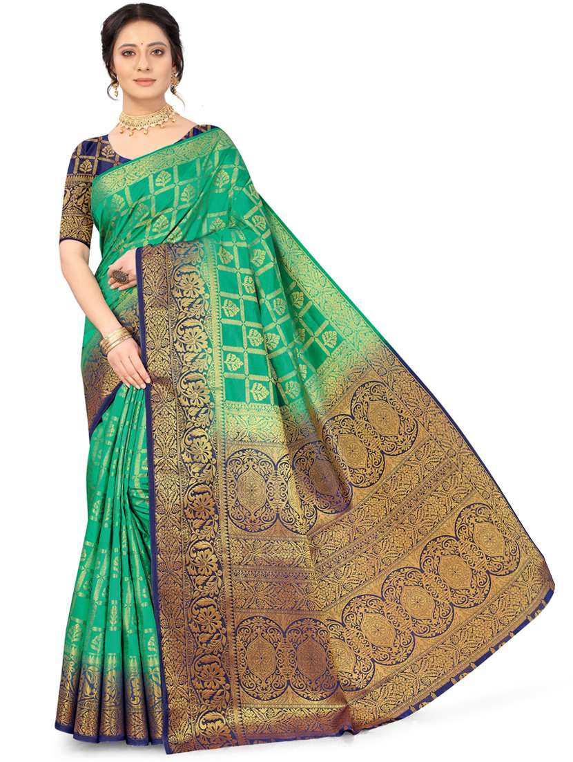 women's banarasi saree with blouse