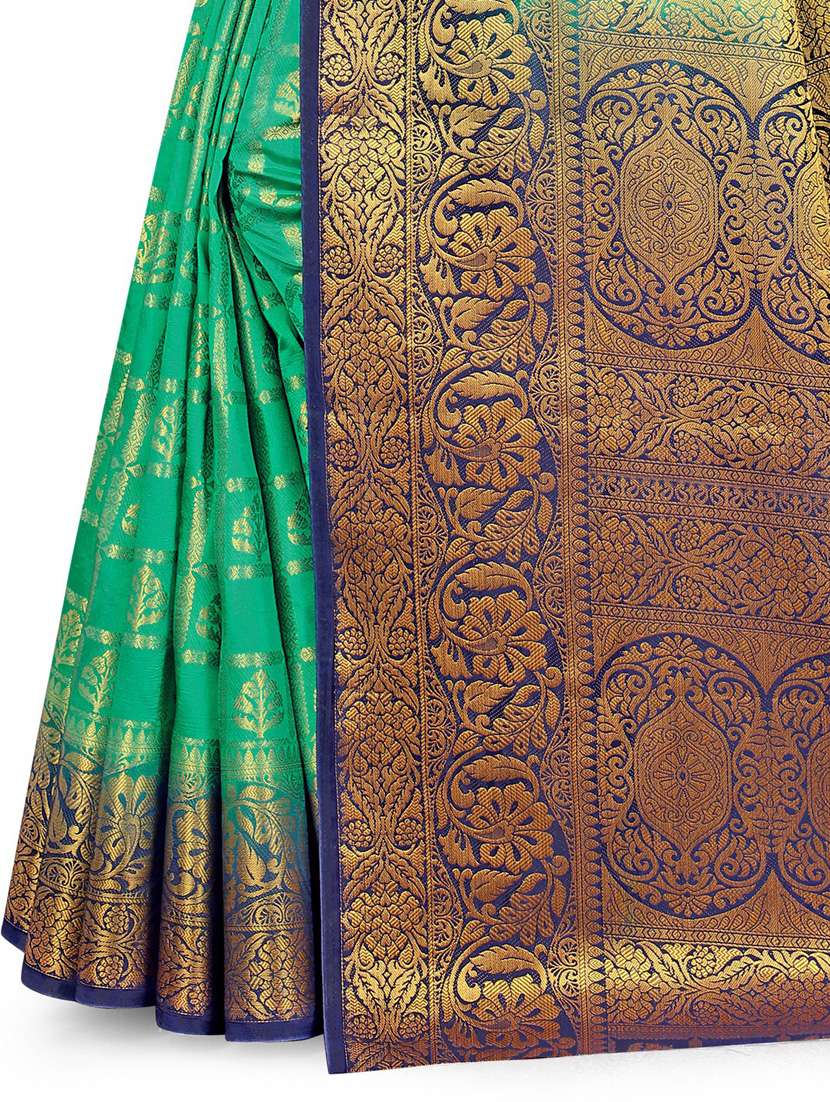 women's banarasi saree with blouse - 18950914 -  Standard Image - 3