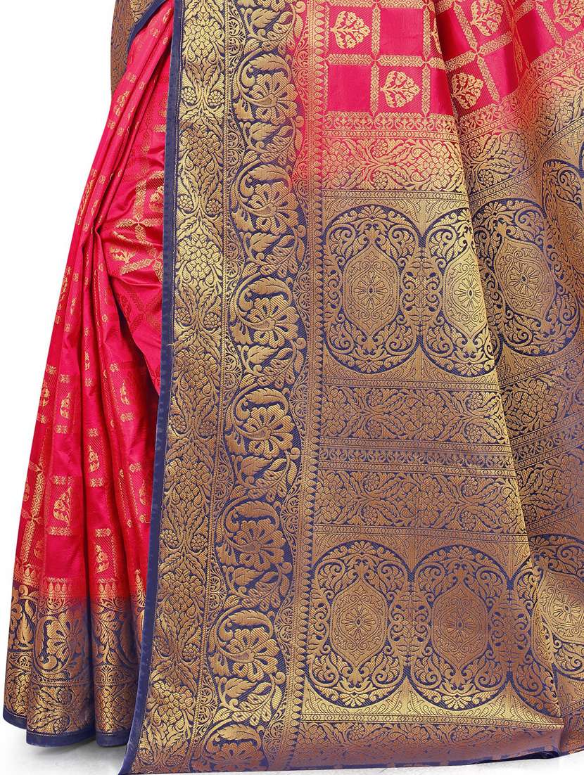 women's banarasi saree with blouse - 18950916 -  Standard Image - 3