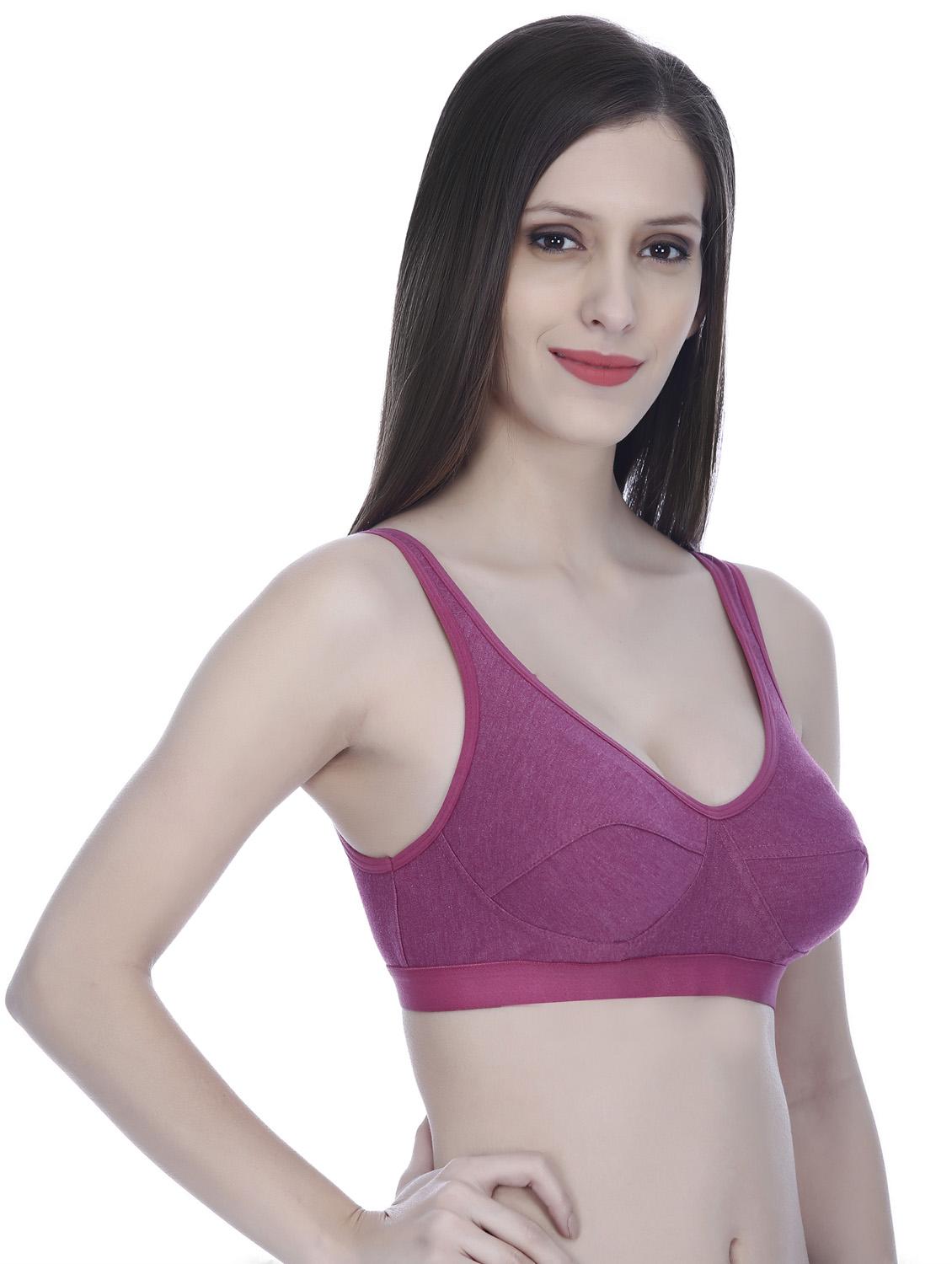 pack of 2 non padded sports bra - 18951067 - Standard Image - 5