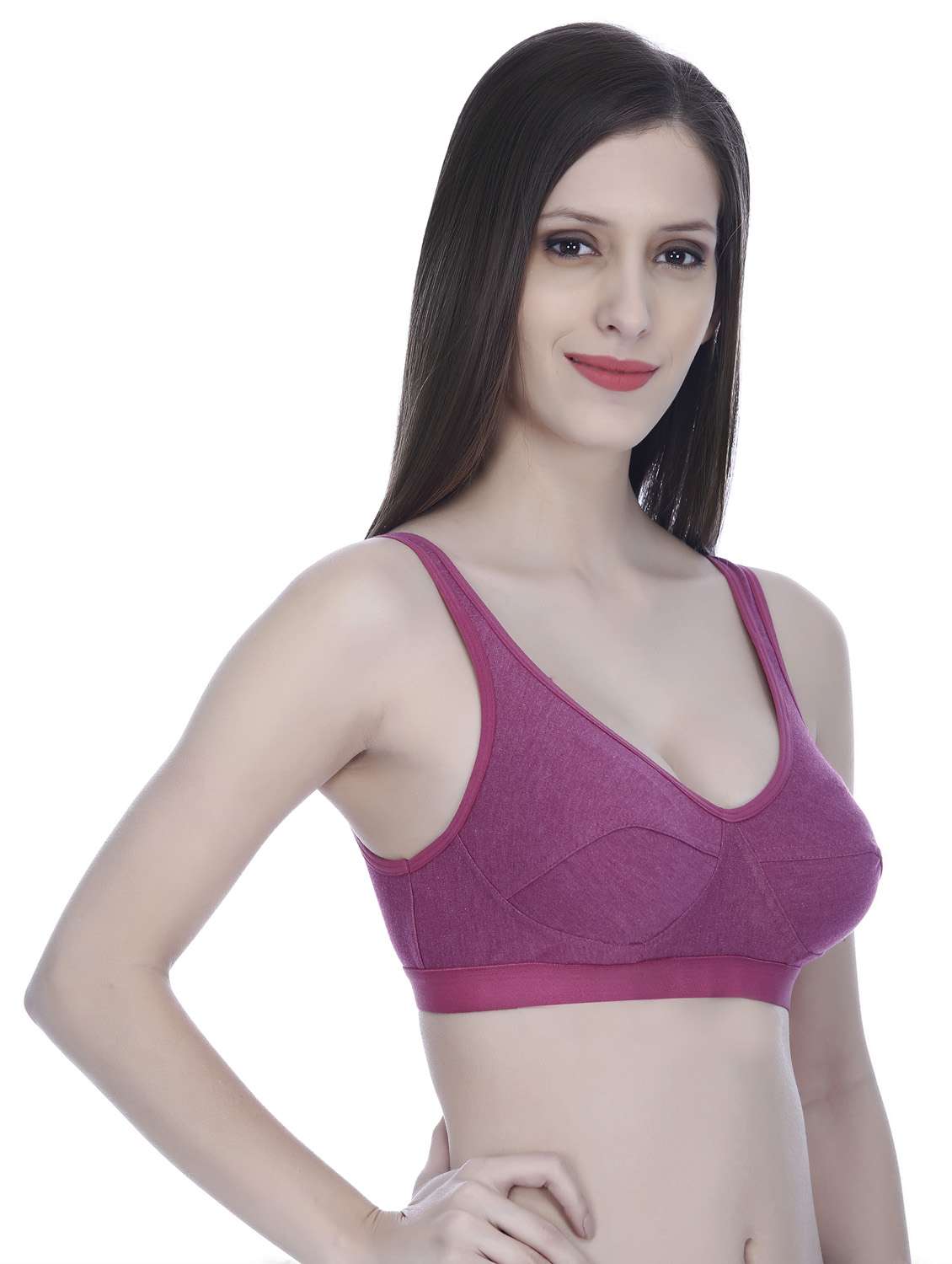 pack of 2 non padded sports bra - 18951073 -  Standard Image - 5