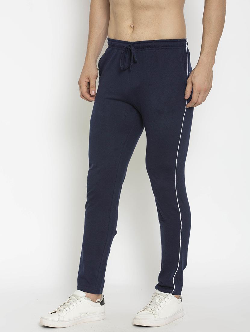 dark blue full length track pant - 18952148 - Zoom Image - 0