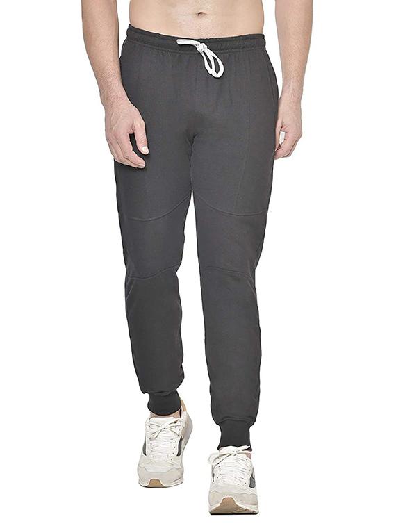grey solid full length track pant - 18952193 -  Zoom Image - 0