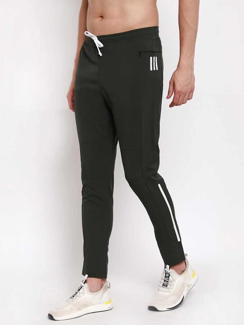 green cotton blend track pant - 18952342 -  Zoom Image - 0