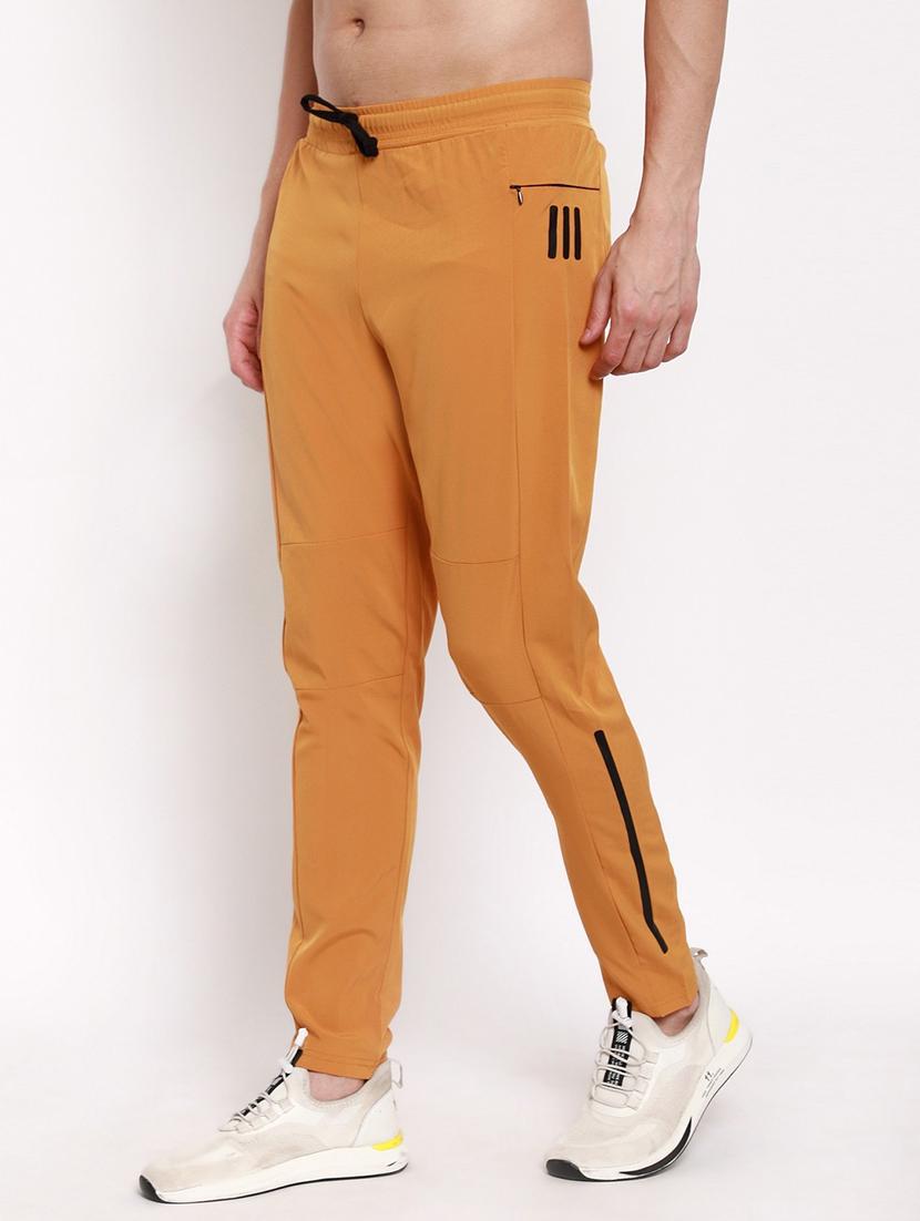 yellow cotton blend track pant - 18952343 -  Zoom Image - 0