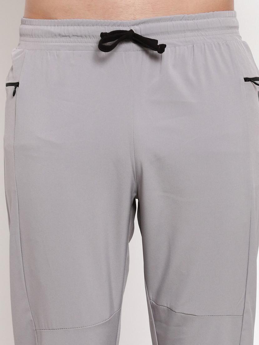 grey cotton blend track pant - 18952346 - Standard Image - 3