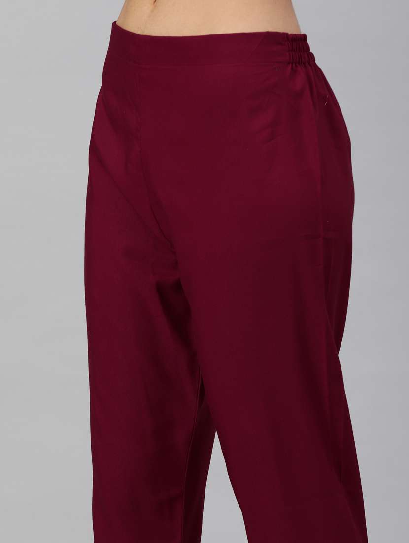 peach kurta pant set with dupatta - 18958868 - Standard Image - 5