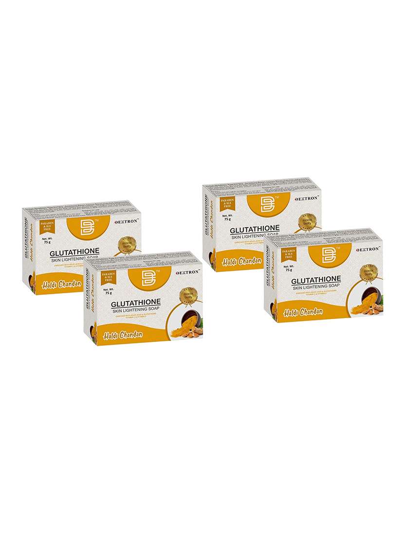  pack off 4 glutathione skin lightening soap - haldi chandan