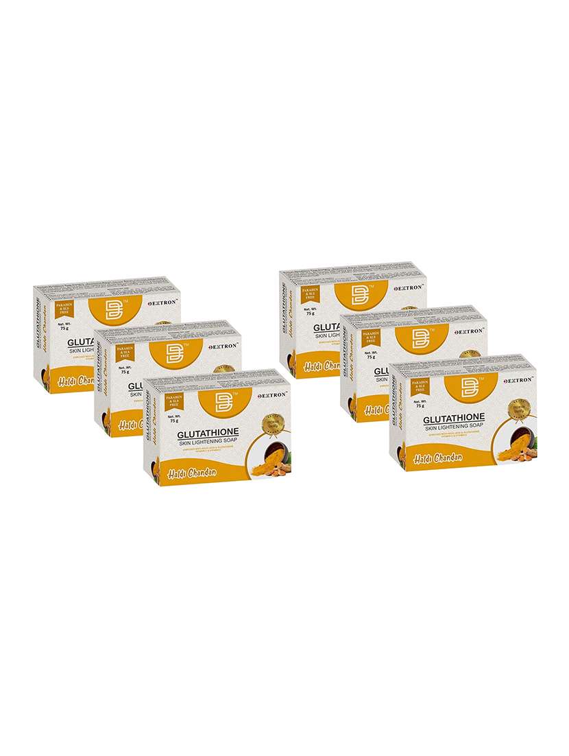  pack off 6 glutathione skin lightening soap  - haldi chandan