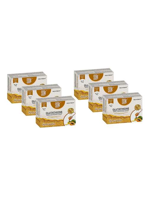  pack of 6 glutathione skin lightening soap  - papaya honey - 18959360 -  Standard Image - 0