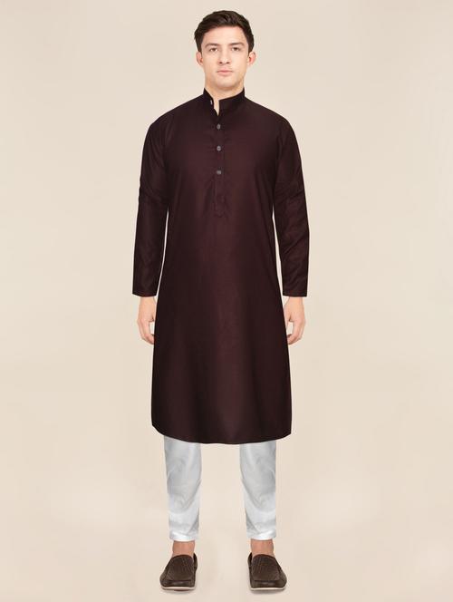 solid kurta pyjama ethnic wear set - 18959532 - Standard Image - 0