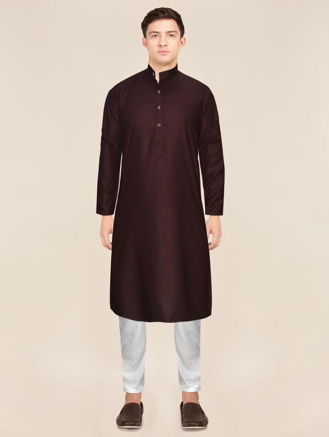 solid kurta pyjama ethnic wear set - 18959532 - Zoom Image - 0