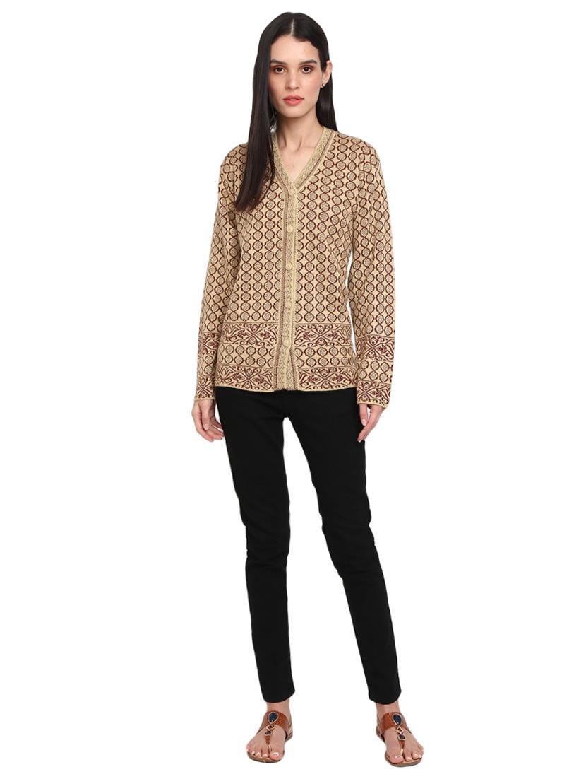 v neck solid cardigan - 18961432 - Standard Image - 3