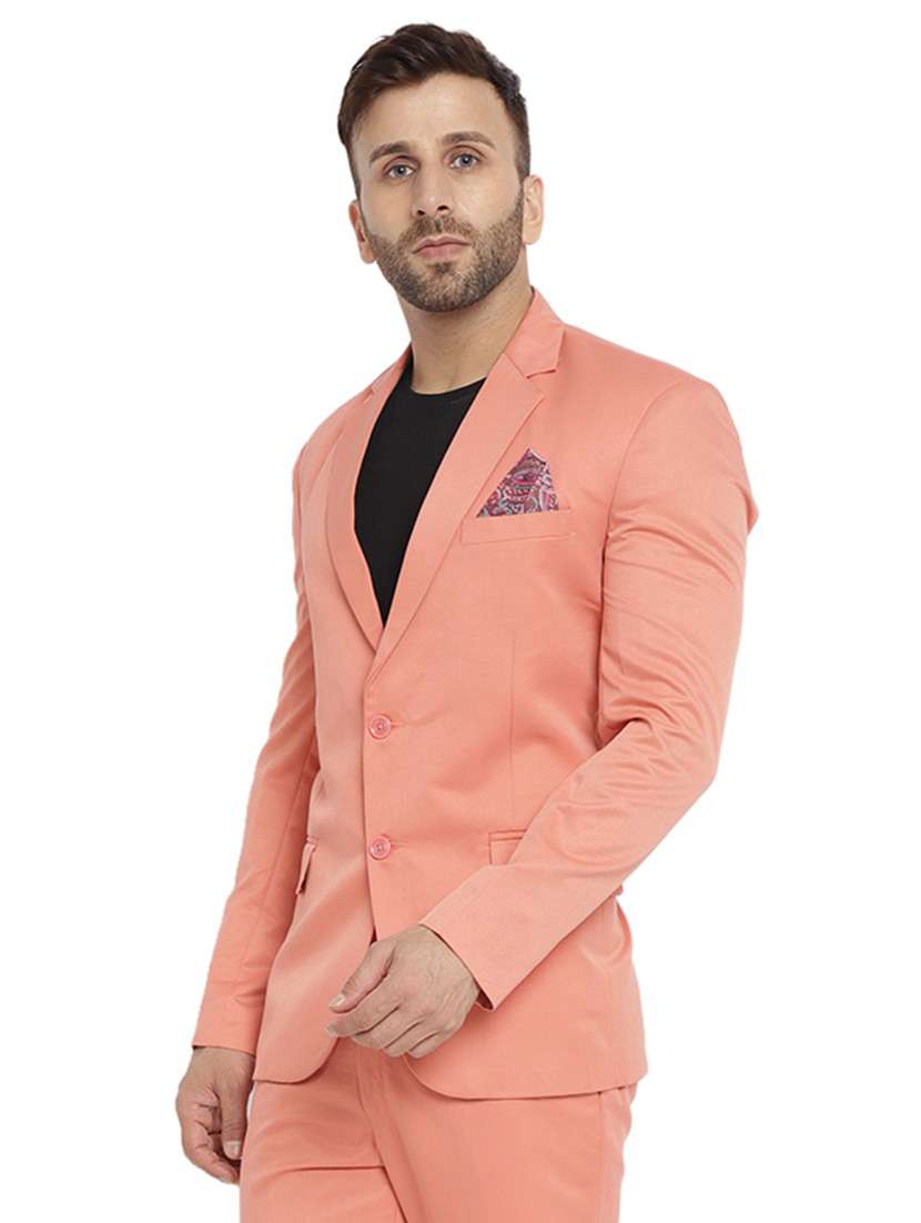 cotton blend casual blazer - 18961917 - Standard Image - 3