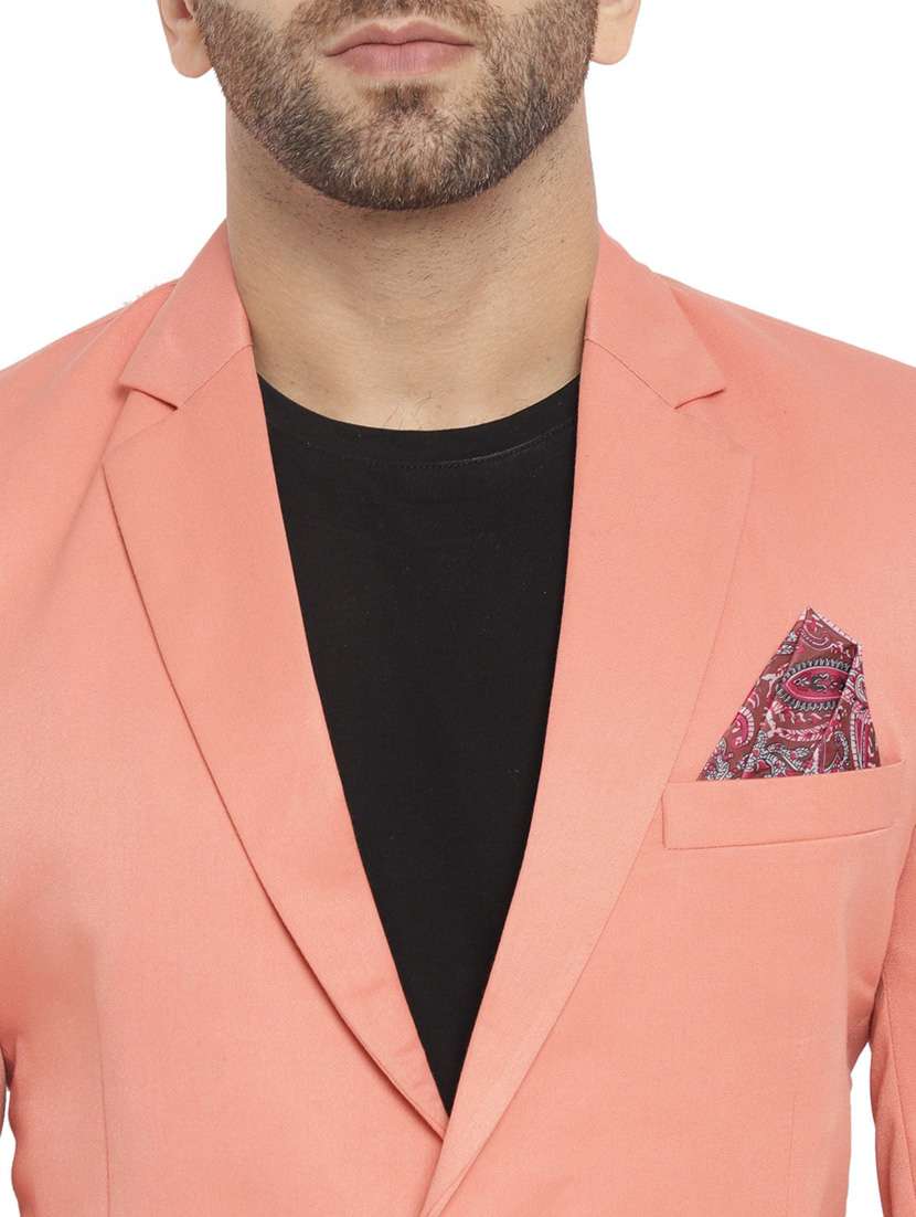 cotton blend casual blazer - 18961917 - Standard Image - 5